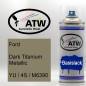 Preview: Ford, Dark Titanium Metallic, YU / 4S / M6390: 400ml Sprühdose, von ATW Autoteile West.